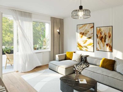 Vermietete 3 Zimmer Wohnung fußläufig zum Rhein