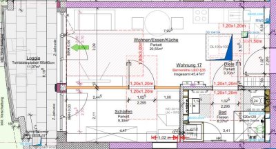 Seniorengerechter Neubau: Helle 2-Zi.-DG Whg. mit Loggia in zentraler Lage von Schorndorf