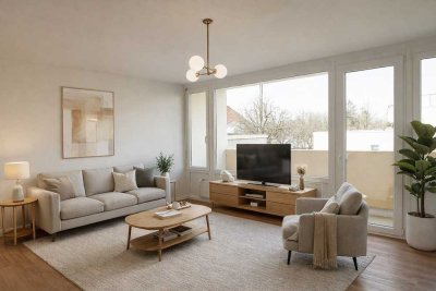 ca. 4% Rendite oder Selbstbezug !Renoviert! Schöne & absolut ruhige 1-Zimmer Wohnung mit Balkon