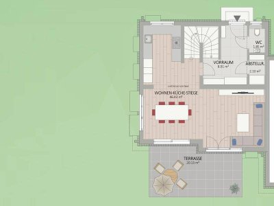 1220, Franz-Loidl-Straße, 75 m Luftlinie zur Alten Donau, 500 m zur U1, Doppelhaus
