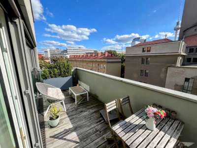Großzügige 5-Zi.-Maisonette-Wohnung mit Balkon und Garage in Berlin-Mitte