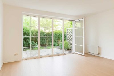 Helle 1-Zimmer-Wohnung mit Terrasse & Gartenblick in ruhiger Lage