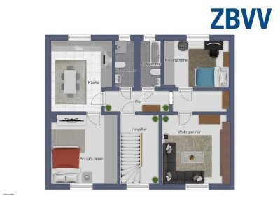 Raumwunder mit Dachgeschoss-Extras - Ideal für Hobby-Gäste-Homeoffice
