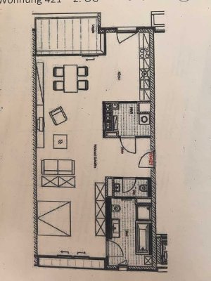 Luxuriöse 2-Zimmer Wohnung im 2. OG mit Balkon in Stuttgart-Vaihingen