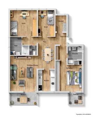 Flexible Wohnlösung: Große Wohnung oder zwei separate Einheiten . Sofort bezugsfrei