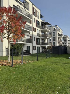 Helle 3-Zi.-Gartenwohnung mit hochwertiger Einbauküche, Tageslichtbad m.Dusche