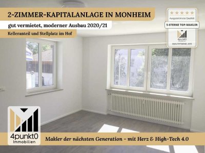 Reserviert - 2-Zimmer-Wohnung 1. OG – saniert 2021, Stellplatz im Hof