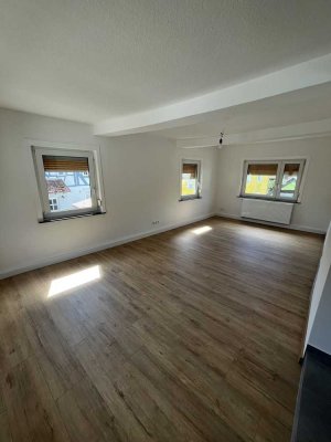 neu sanierte 3-Zimmer-Wohnung (2 Zimmer + große Wohnküche) + eigene Terrasse