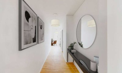Großer Südbalkon: 3-Zimmer-Neubauwohnung in Basdorf (S4 WE 63)