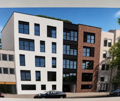 Erstbezug : Moderne 1-Zimmer-Neubauwohnung mit Balkon  ( Teilmöbeliert ) in Köln-Bayenthal