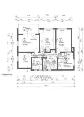 Helle 4-Zi-Wohnung mit Balkon im 1. OG in Bielefeld-Innenstadt mit zeitlich begrenztem Mietvertrag