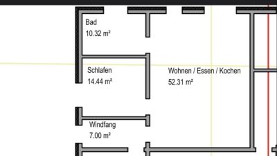 Ansprechende und neuwertige 2-Zimmer-Erdgeschosswohnung mit geh. Innenausstattung mit Balkon