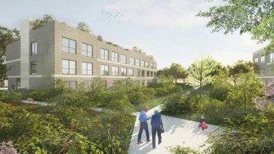 Barrierefreier 2-Zi-Bungalow mit Aufzug & Garten (opt.) - selbstbestimmt wohnen in Gemeinschaft