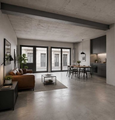 A+ City-Loft in Beton Optik