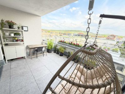 Penthouse mit Weitblick, Dachtrasse, EBK, TG.