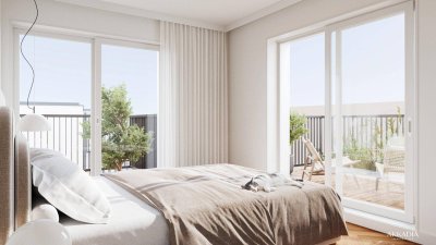 Exklusive Dachmaisonette mit Dachgarten und vier Freiflächen