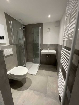 Schönes, frisch renoviertes Apartment mit großem Balkon neuem Bad und Einbauküche..