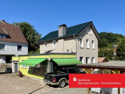 Wohnen, Arbeiten, Leben - saniertes Haus mit Extra-Platz durch Gewächshaus und alten Blumenladen