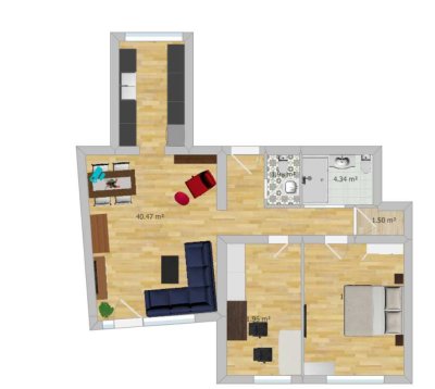 Moderne 3-Zimmer-Wohnung mit Loggia in innenstadtnaher Lage