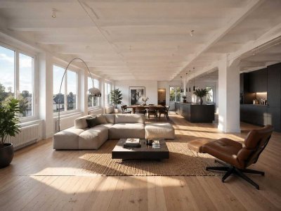 Loft-Rohfläche 175 m² zur freien Gestaltung - Wohnen / Arbeiten möglich
