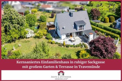 Kernsaniertes Einfamilienhaus in ruhiger Sackgasse mit großem Garten & Terrasse in Travemünde