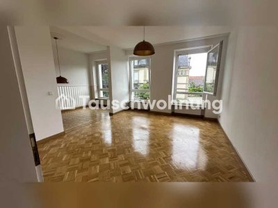 Tauschwohnung: 3 oder 4-Z-Altbauwohnung, Balkon, Parkplatz, in der Wiehre