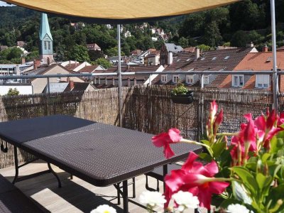 FLAT SWAP – Bright Attic Apartment with Private Terrace in Heidelberg Altstadt