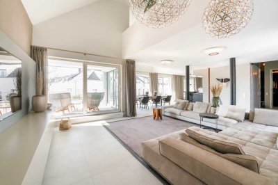 Exklusives Penthouse in Rheinnähe, BJ 2020, Bulthaup-EBK, 80m² Terrasse, 3 TG-Stellplätze