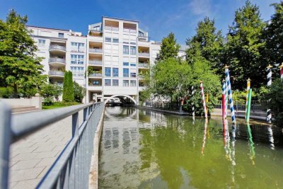 Gut geschnittene 3-Zimmer-Wohnung mit Garten und im wunderschönen Klein Venedig zum Selbstbezug