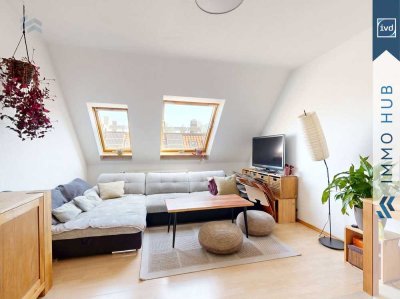 ++ Leerwerdende 2-Zimmer-Dachgeschosswohnung in Kanalnähe in Plagwitz ++