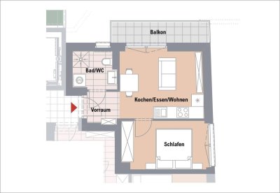 AKTION! Kaufnebenkosten sparen! Perfekte 2-Zimmer-Anlegerwohnung in perfekter Lage in Geidorf! Blick Richtung Hasnerplatz!