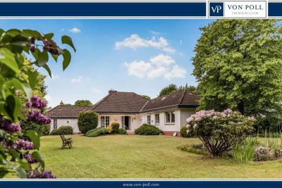 Bungalow auf weitläufigem Gartengrundstück für stilvolles Wohnen und Lebensqualität