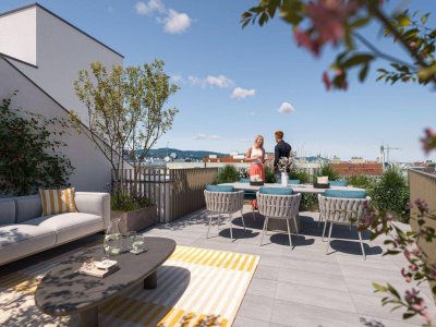 Nachhaltiges Wohnen beim Yppenplatz - Großzügige Dachgeschosswohnung - 3-Zimmer-Wohntraum