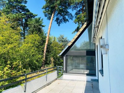 Dahlem - Finkenpark! Exklusive Dachterrassen-Maisonette mit Sauna und 2 Sonnen-Terrassen