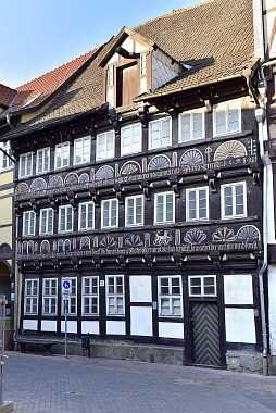 Ehemaliges Brauhaus im historischem Fachwerkstadt Osterwieck. Denkmal .