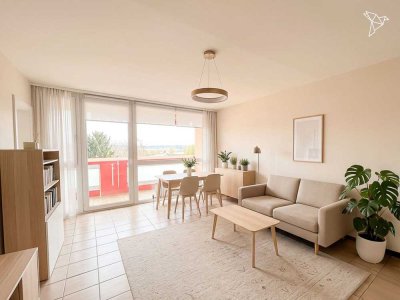 GESTALTEN UND WOHLFÜHLEN � 3-Zimmer Wohnung mit Balkon und Weitblick in Frankfurt-Preungesheim!