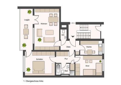 Hamm / Bockum - Hövel ! 3 Zimmerwohnung am Hallohpark !