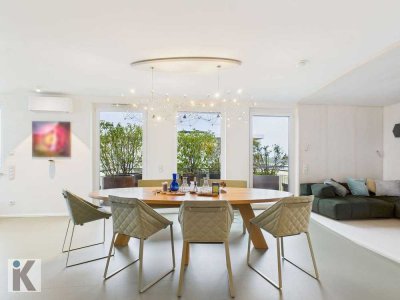 Einzigartiges Penthouse mit Outdoor-Whirlpool und Design-Ausstattung