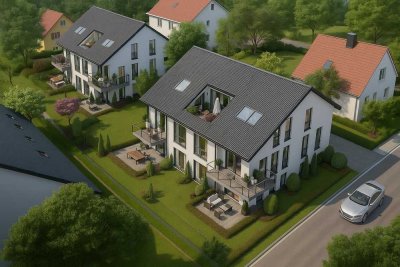 Moderne Penthouse Neubauwohnung mit Fußbodenheizung und Loggia