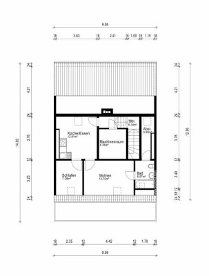 Exklusive, vollständig renovierte 2-Raum-DG-Wohnung mit gehobener Innenausstattung in Düsseldorf