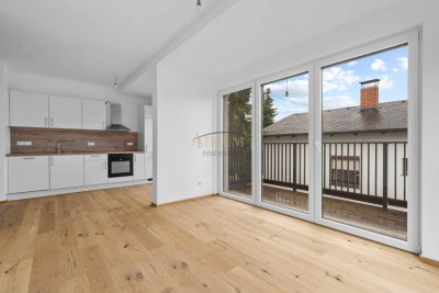 Ruhige Grünlage eine echte Wohlfühloase. Angenehme Atmosphäre machen diese Lage zu einem kleinen Paradies .Erstbezug – moderne 2-Zimmer-Wohnung mit Balkon &amp; Fernblick - Auf Baurechtsgrund errichtet!