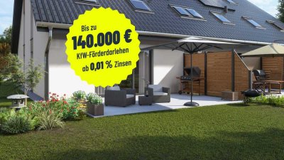 Nachhaltiges Zuhause: energieeffizientes Reihenhaus im KfW-40-Standard