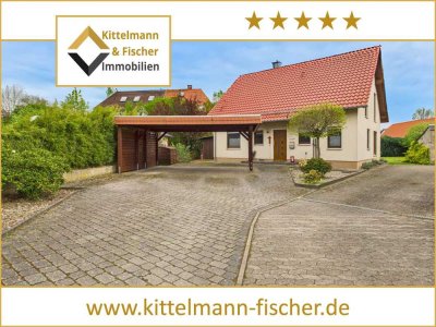 ENERGIEEFFIZIENTES EINFAMILIENHAUS BAUJAHR 2003 MIT DOPPELCARPORT UND KAMINOFEN IN DANNDORF