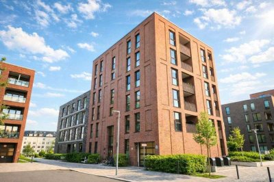 Hochwertig möblierte Familienwohnung mit Wohnküche, Terrasse sowie Tiefgarage in den Kolbenhöfen