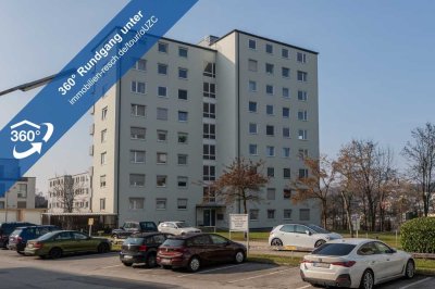 Wohnen mit Fernblick 
4-Zimmer-Wohnung mit Tageslichtbad, Balkon und EBK