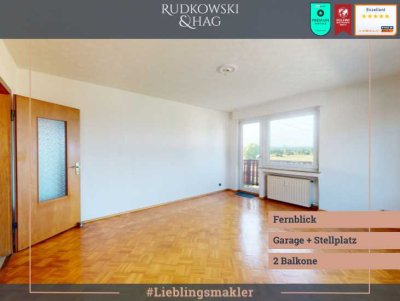 Gepflegte Eigentumswohnung mit Weitblick und Garage