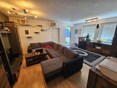 Schöne 2-Zimmer-Terrassenwohnung mit Garten, EBK und extra Kellerzimmer in Taucha