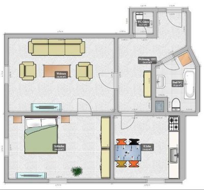 Schöne renovierte 2-Zi-Altbauwohnung und EBK in Bogen Zentrum