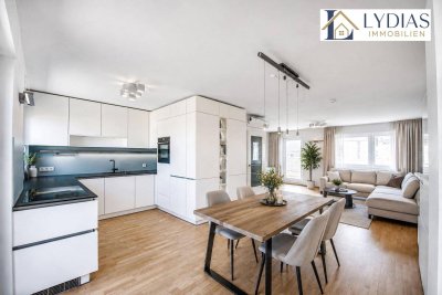 Exklusive, sehr gepflegte und sanierte 3-4-Zimmer-Dachgeschosswohnung mit zwei Terrassen und einzigartigem Weitblick, Top Infrastruktur!
