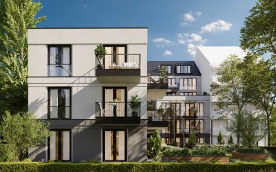 Weißensee: Langhansstr: ERSTBEZUG im NEUBAU ab September 2025: 2-3-Zimmer-Wohnung mit Balkon